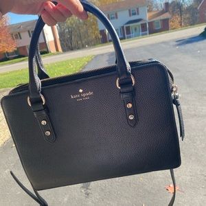 ‼️SOLD on FB ‼️ Large black Kate Spade ♠️ leather handbag purse bag tote auth